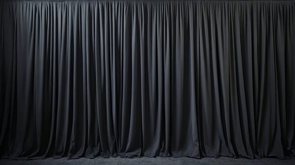 Black IFR Pipe and Drape Packages Featuring Versatop 2.0 Pipe and Base System