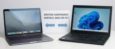 Should You Rent Mac or PC Laptops for Your Boston Conference