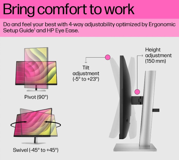 HP Elite Display E24t 23.8" 16:9 Multi-Touch IPS Monitor